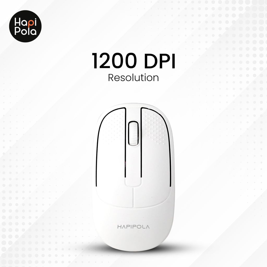 HAPIPOLA Speed Rechargeable Mouse,Wireless Bluetooth Rechargeable Mouse,Portable Lightweight 2.4G 1600 DPI Plug-and-Play Optical Mouse,Compatible with iPad/Laptop/PC/Mac/Windows