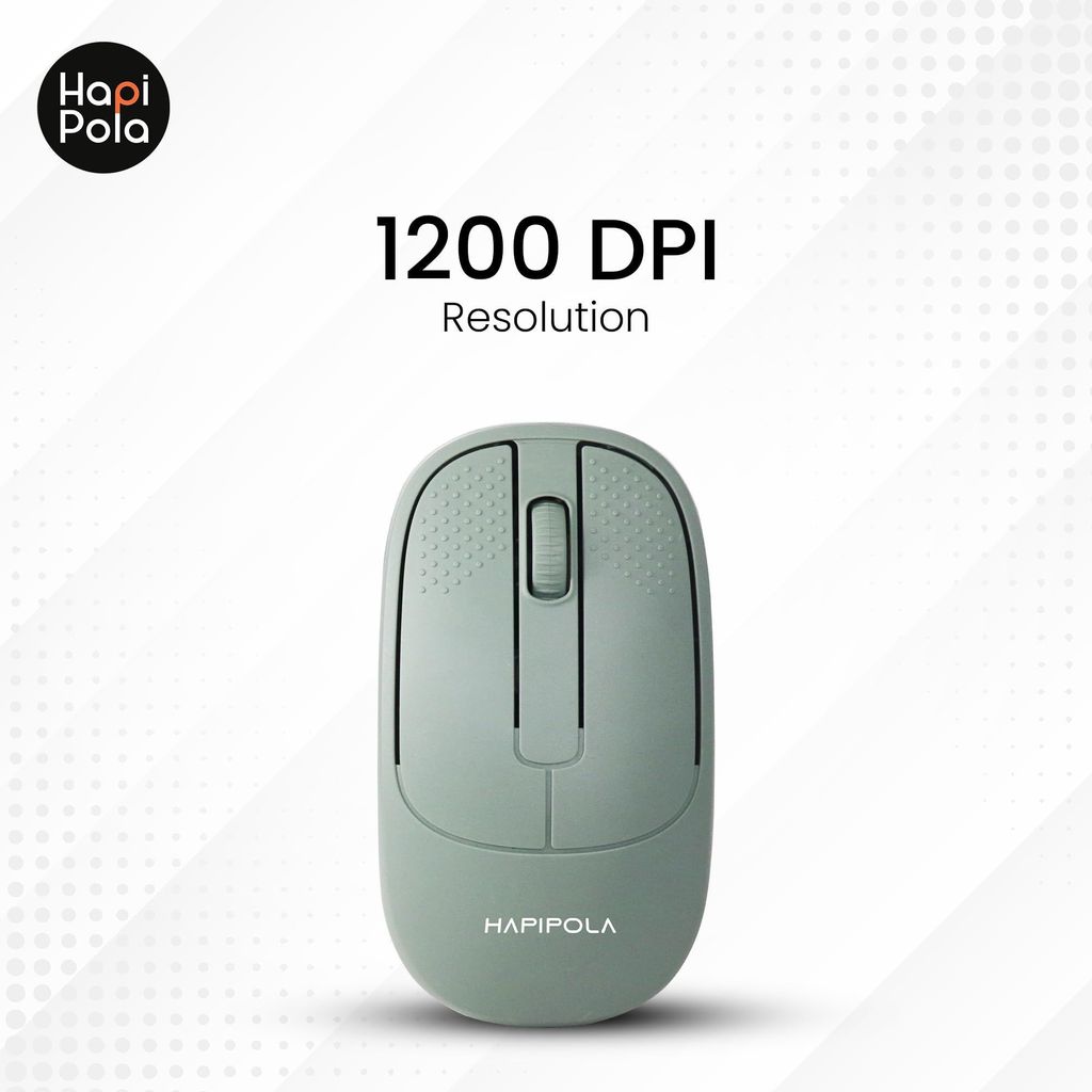 HAPIPOLA Speed Rechargeable Mouse,Wireless Bluetooth Rechargeable Mouse,Portable Lightweight 2.4G 1600 DPI Plug-and-Play Optical Mouse,Compatible with iPad/Laptop/PC/Mac/Windows