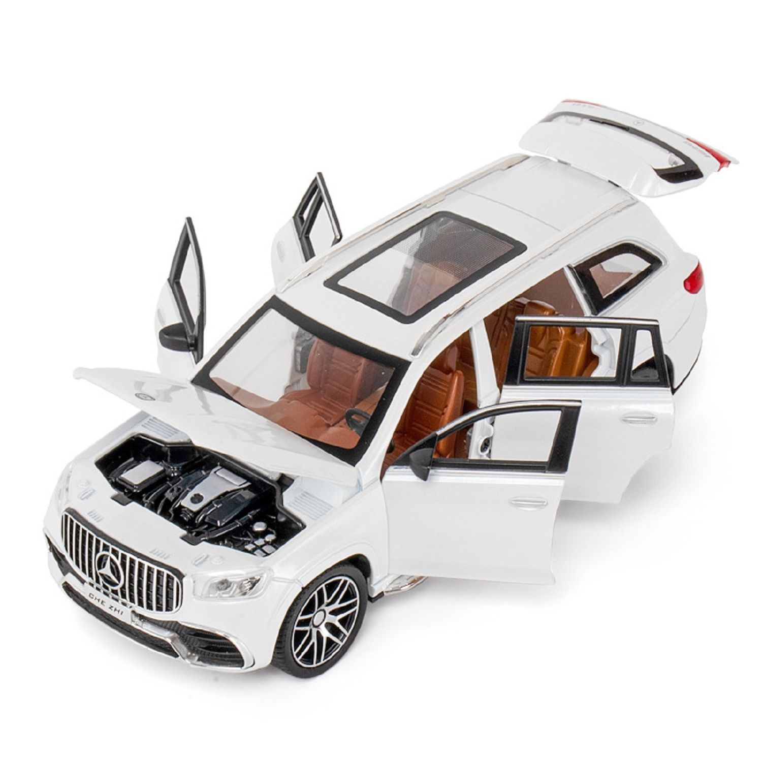 KTRS ENTERPRISE 1:24 Morcedes-Bonz GLE 63s Alloy Metal Pull Back Die-cast Car Model Pull Back car Super Openable Doors Sound and Light Doors & Light Music Boys Toys for Kids