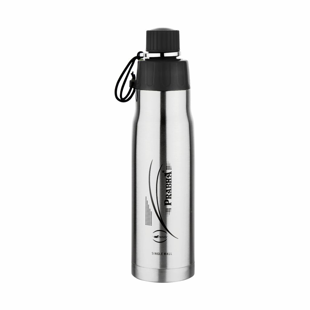 Prabha Stylish 700ML Single Wall Bottle for Everyday Use | 700ML Single Wall Water Bottle - Lightweight & Durable | Perfect for Office and Travel