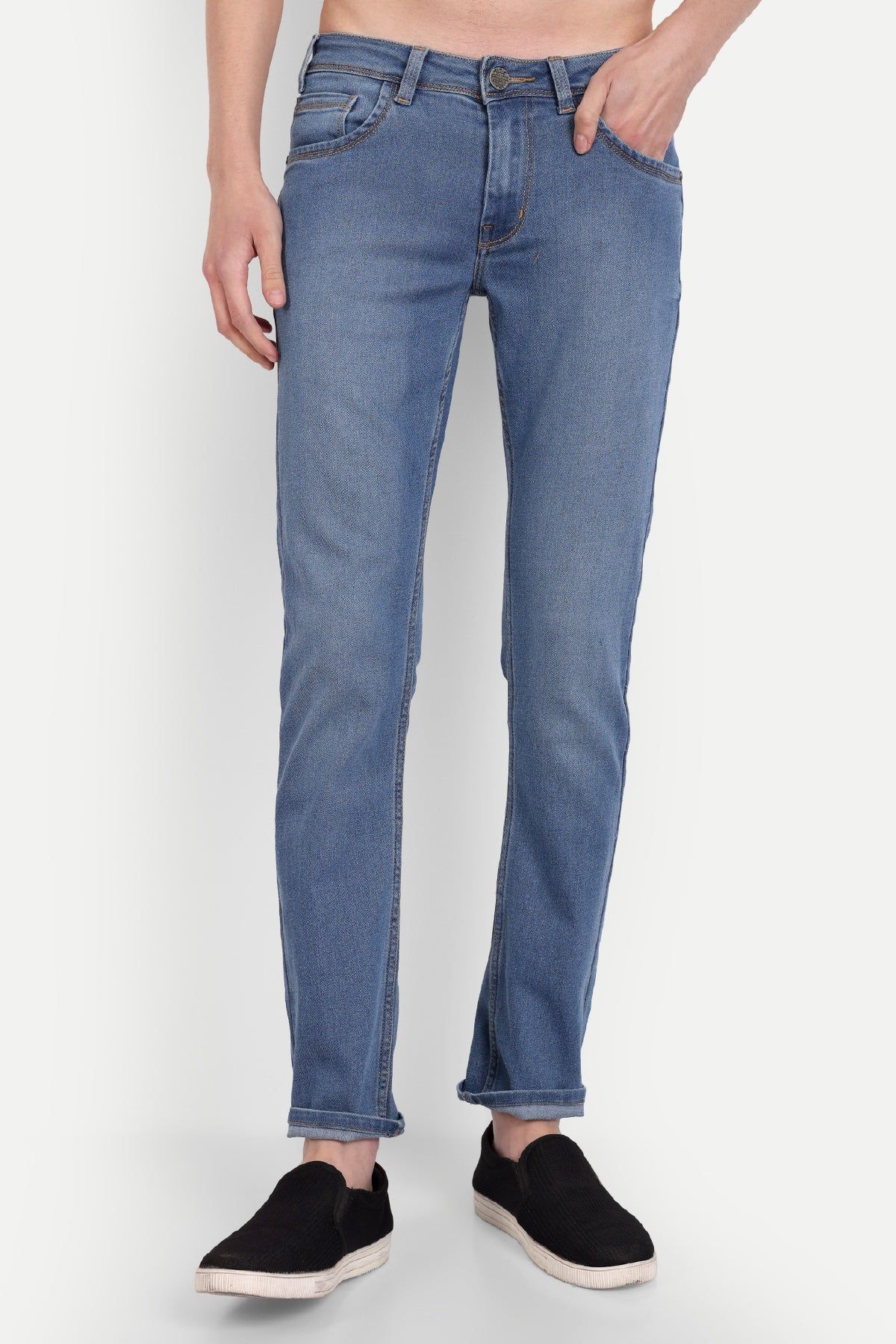 Men Light Blue Slim Fit Jeans