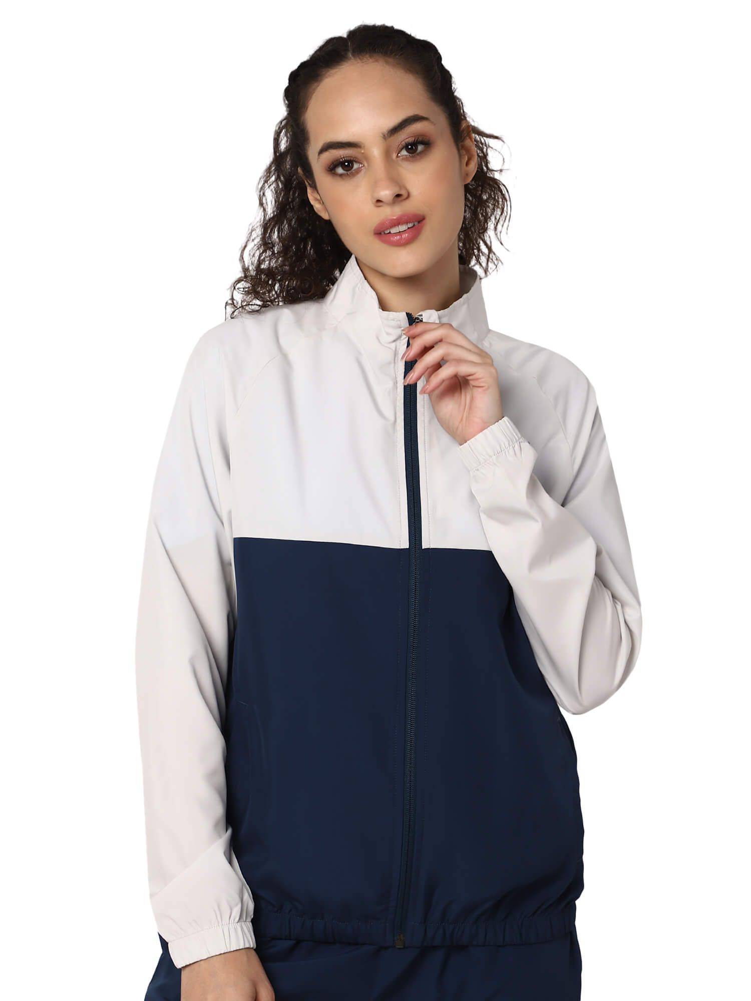 Nayla Women Polyester Blue Jacket