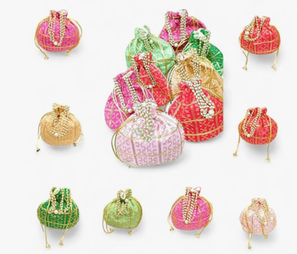 Multicolor Potli Bags (Pack of 25)