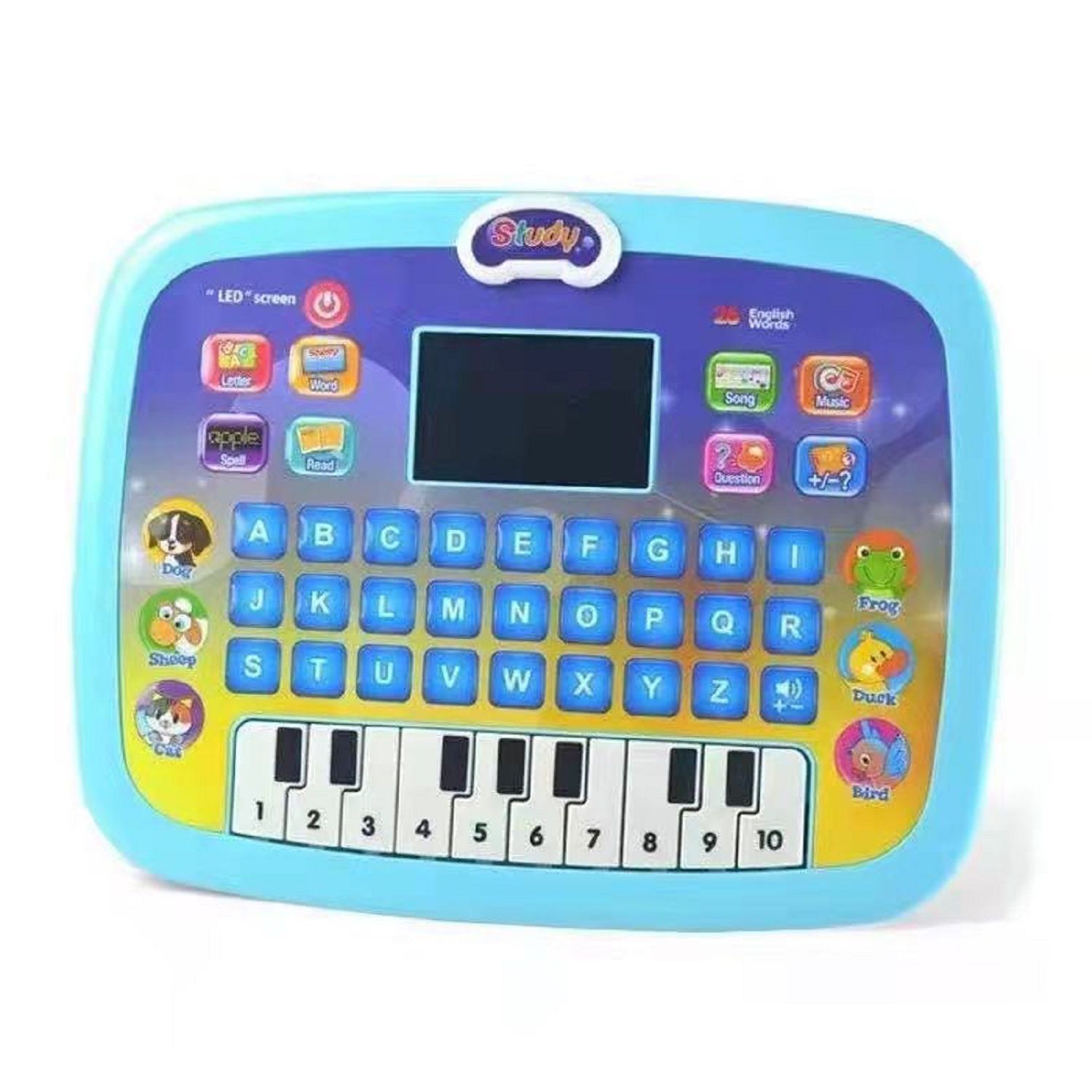 KTRS ENTERPRISE English early education learning machine LED display children's toy tablet educational learning machine English point reading machine