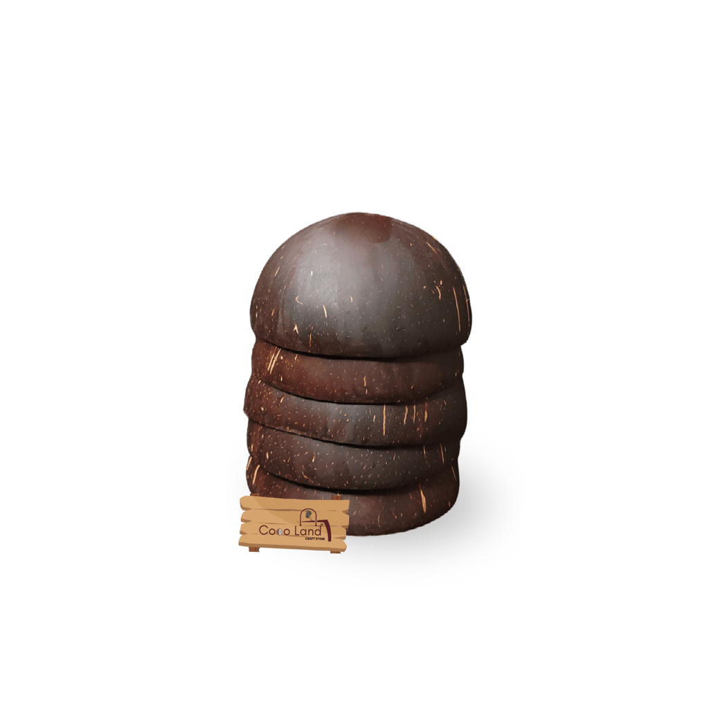 Coco Land Coconut Shell Matte Polished Bowl S-M-L 100-150-250 ml Decorative Bowl/ Candle Making Bowl /Showpieces /Handicraft/Candle Holder /Salad Bowl/Smoothie Bowl
