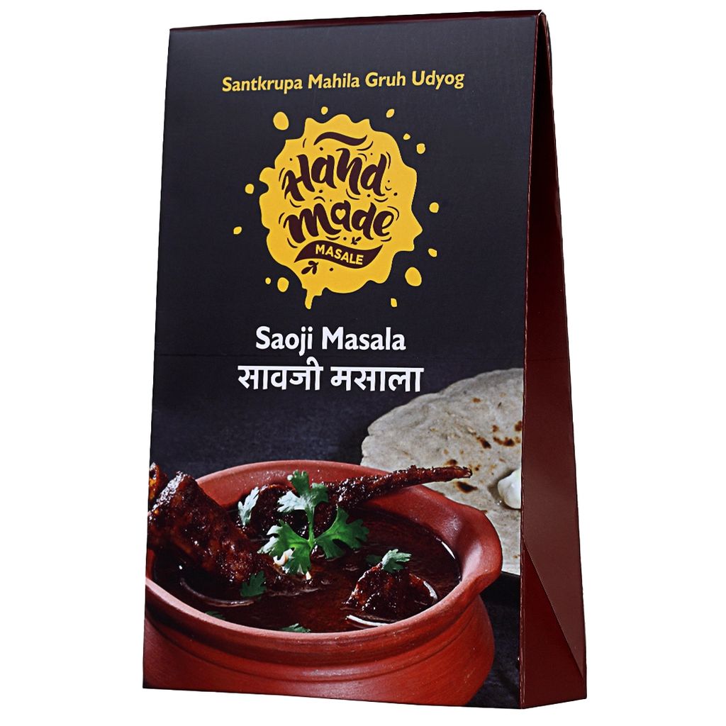 Handmade Masale Saoji Masala - Authentic Indian Spice Blend for Saoji Mutton, a Nagpur Speciality