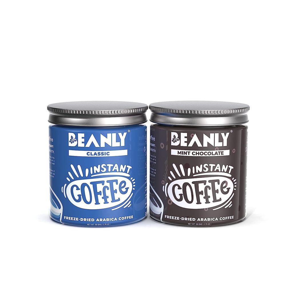 Beanly Instant Coffee Combo Pack of Choco-Orange & Mint-Chocolate