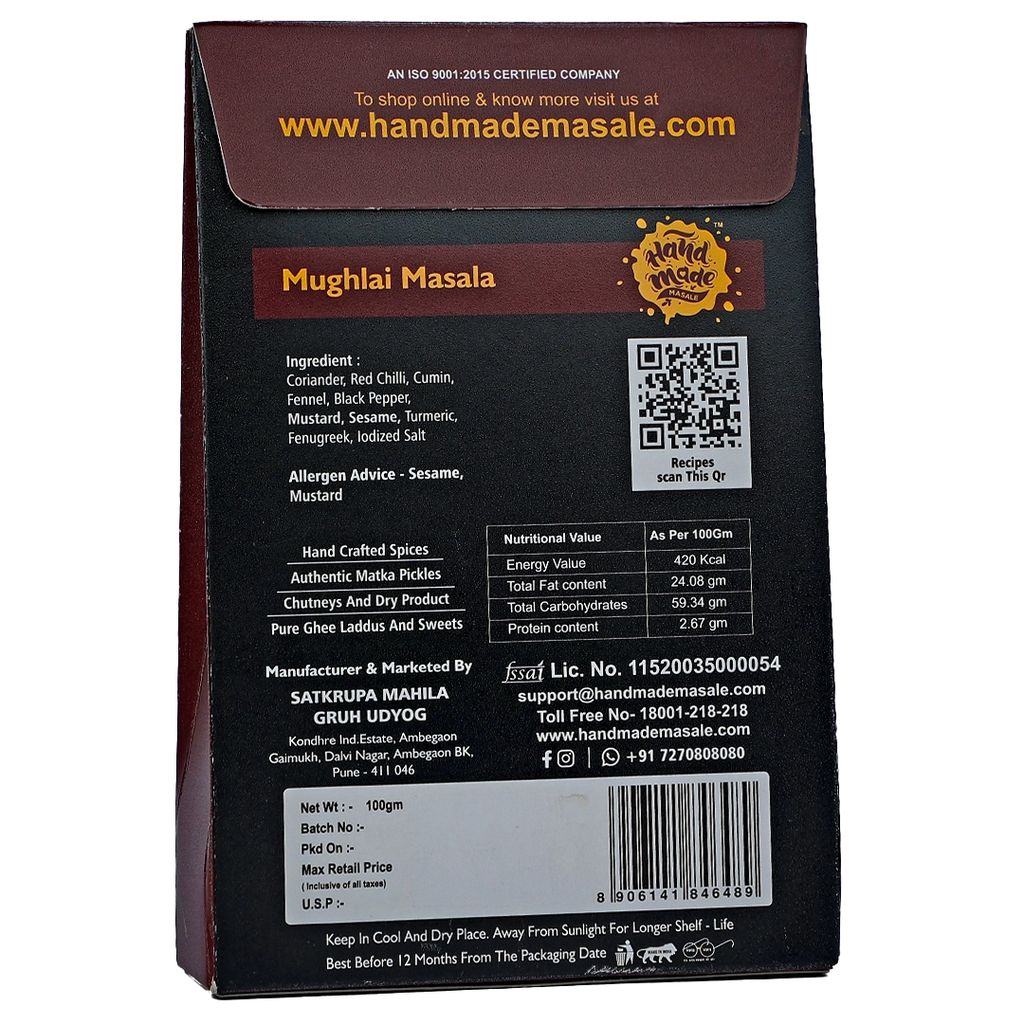 Handmade Masale Mughlai Masala