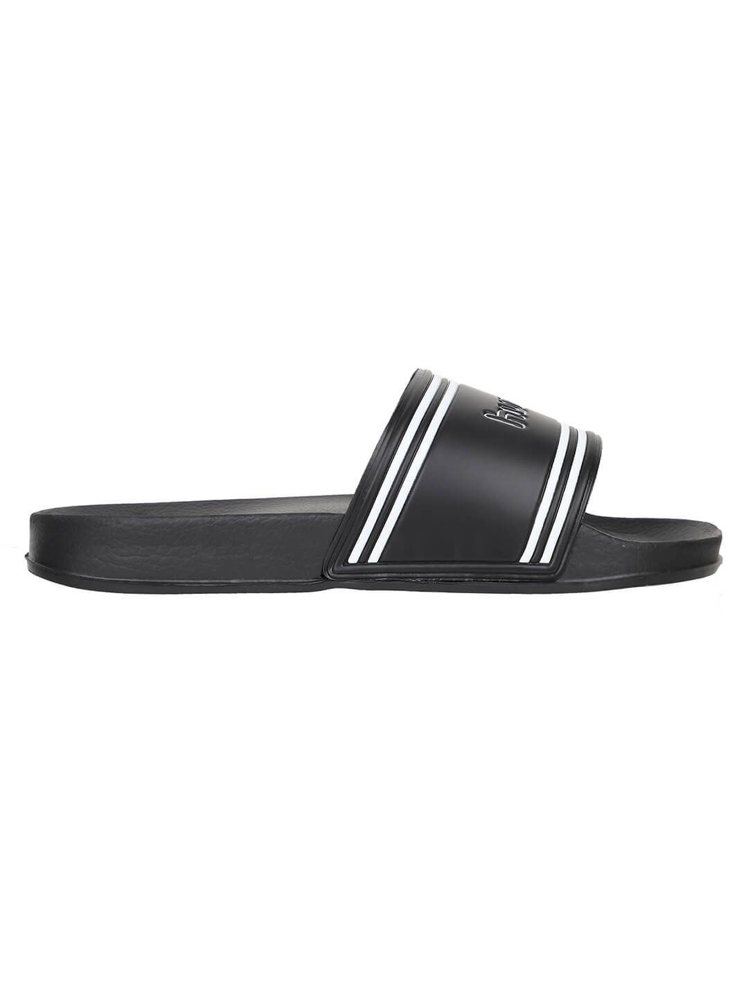 Pool Retro Men Black Slides