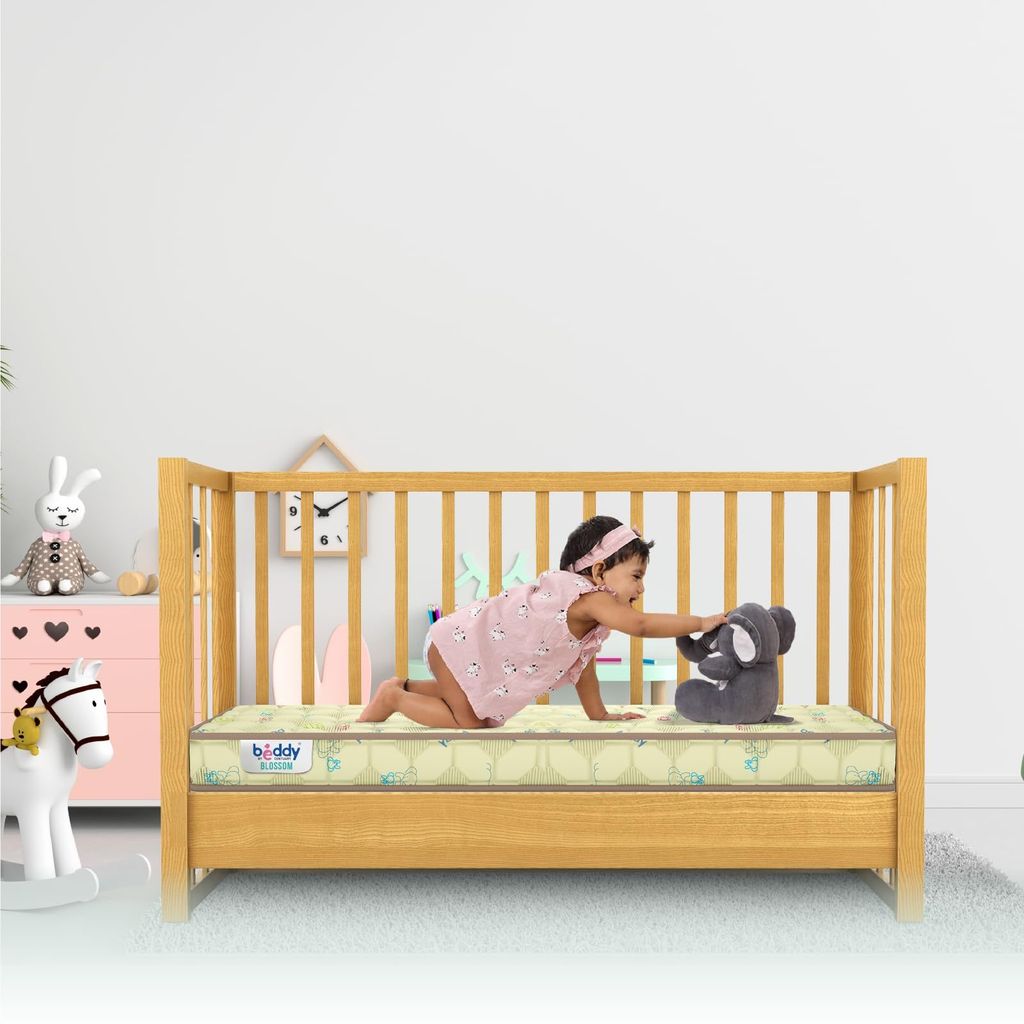 Centuary Mattresses Beddy Blossom Crib Cot Firm Baby Child Coir Mattress with Free Waterproof Protector