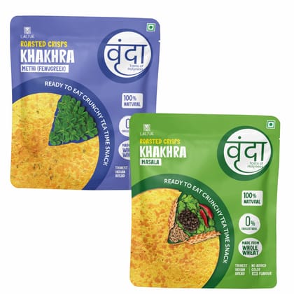 Lauva Vrunda Wheat Khakhra Methi(Fenugreek) + Masala Lauva Vrunda Wheat Khakhra Methi(Fenugreek) + Masala