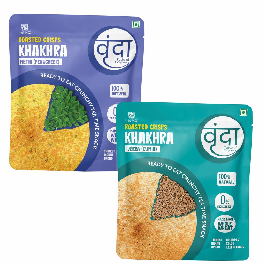 Lauva Vrunda Khakhra Methi(Fenugreek) + Jeera