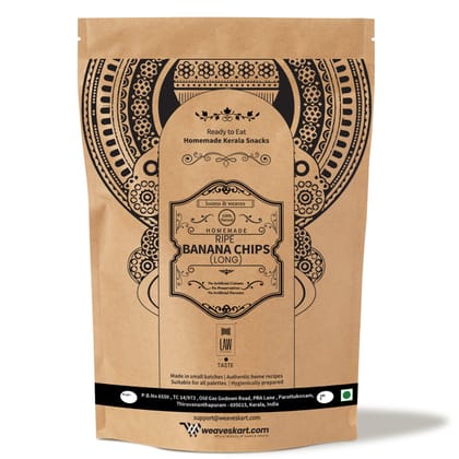Ripe Banana Chips - Long Sliced -250 gm