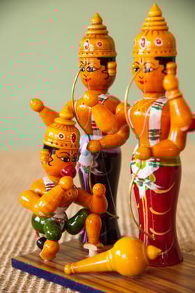  Wooden Figurines of Hindu Gods