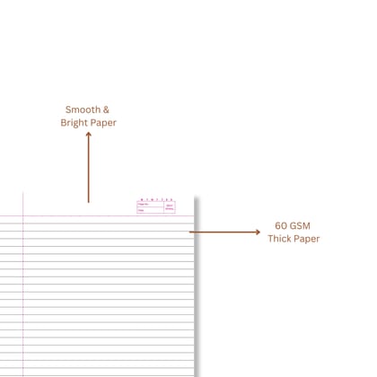 Inspire | Soft Bound Note Book for Students | Jumbo Size - 18 cm x 24 cm | Single Line | 172 Pages | Pack of 6