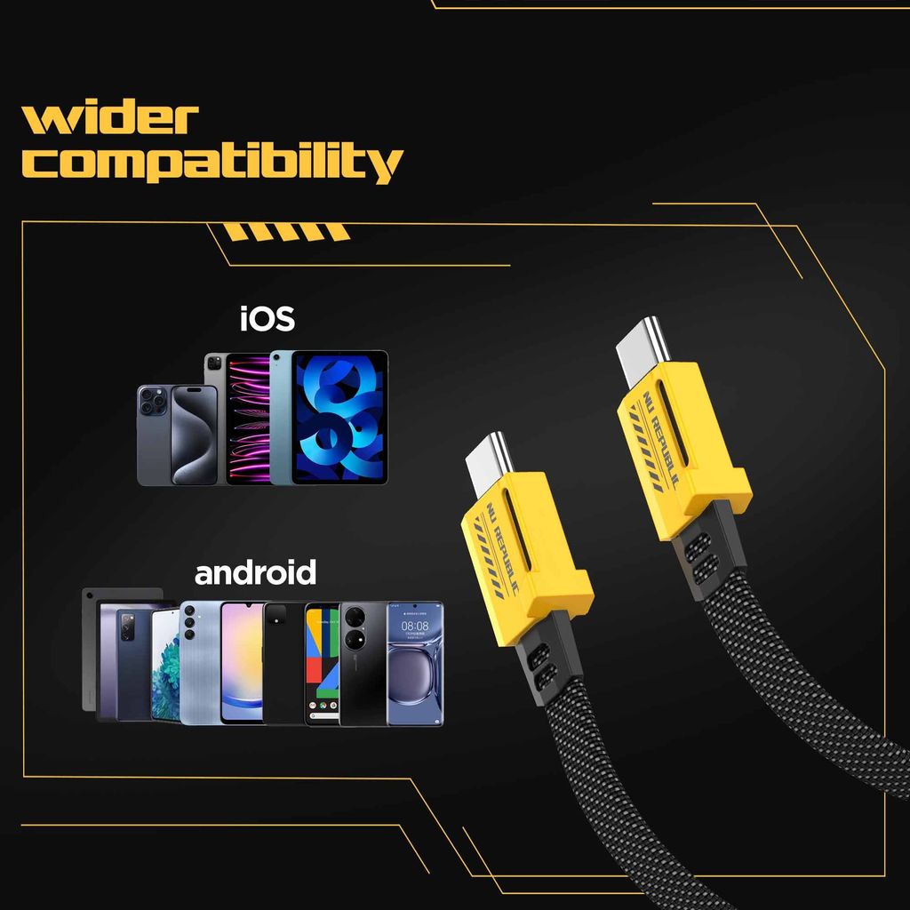 Blaze Fusion 65W Fast Charging Carbon fiber design cable (C-C Type)