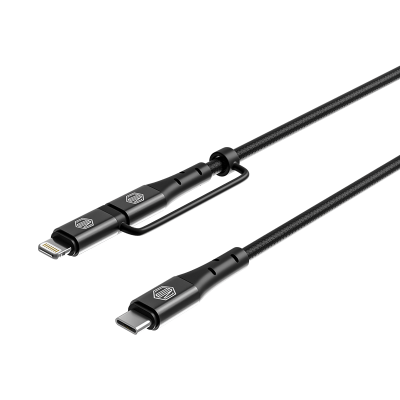 Blaze Duo 80W 2 in 1 Braided Cable (Type-C to Type-C to Type-L)