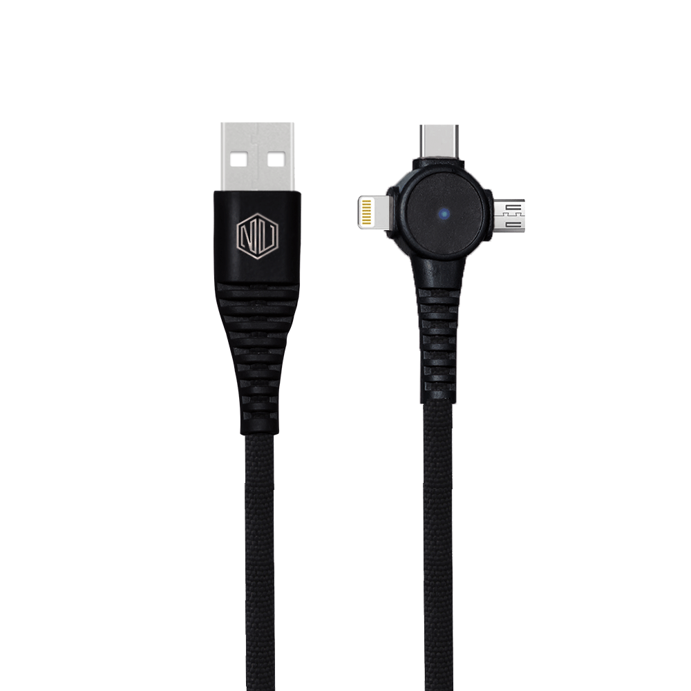 Blaze Trinity 2.0 50W 3 In One Cable (Type-C+Micro USB+Type-L)