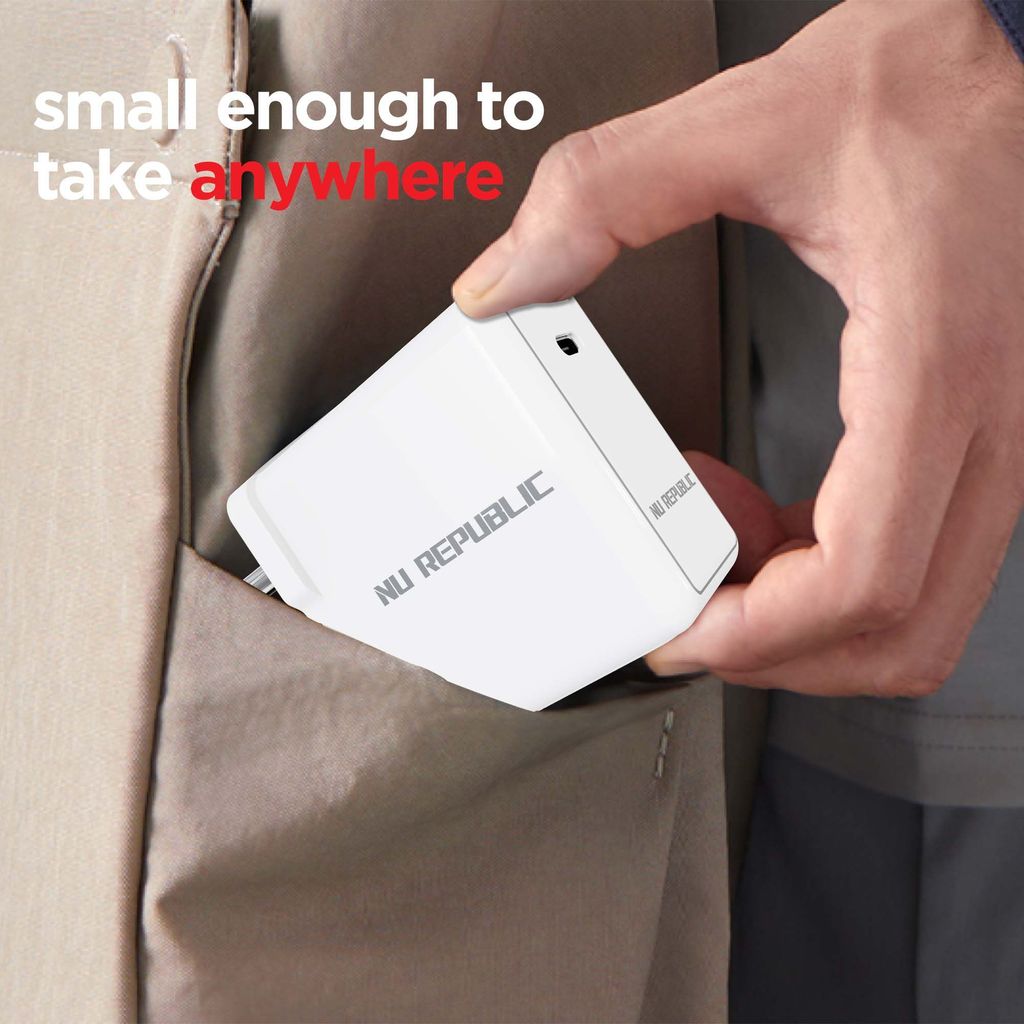 Sprint All In One 30W 6A Fast Charging Adapter with Cable (Type-C to Type-C)