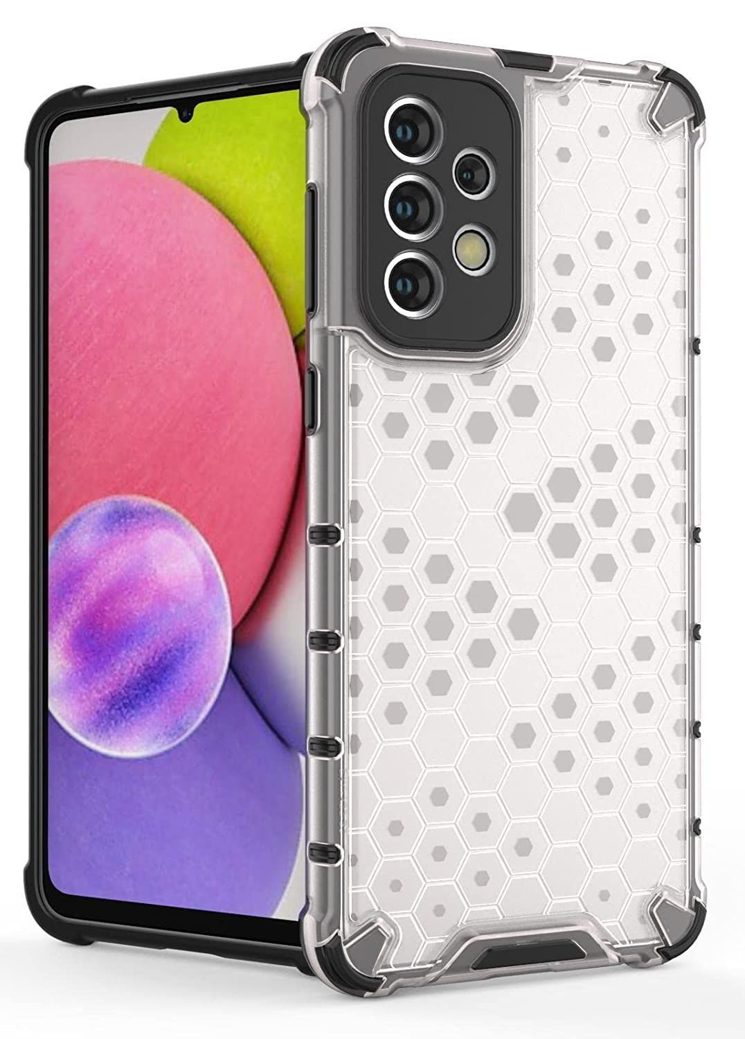 Faircost for Samsung Galaxy A33 5G Hybrid Shockproof Back Cover Hard Outside Soft Inside- (Polycabonate::Transparent)