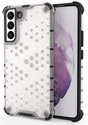 Faircost Hybrid Shockproof Back Cover for Samsung Galaxy S22 Plus 5G Hard Outside Soft Inside- (Polycabonate::Transparent)