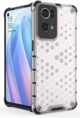 Faircost Hybrid Shockproof Back Cover for Oppo Reno 7 pro Hard Outside Soft Inside- (Polycabonate::Transparent)