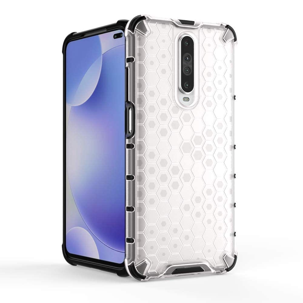 Faircost Hybrid Shockproof Back Cover for Xiaomi Redmi K30 / Xiaomi Poco X2 Hard Outside Soft Inside- (Polycabonate::Transparent)