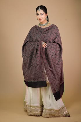 Fine Wool Block Kani Stole