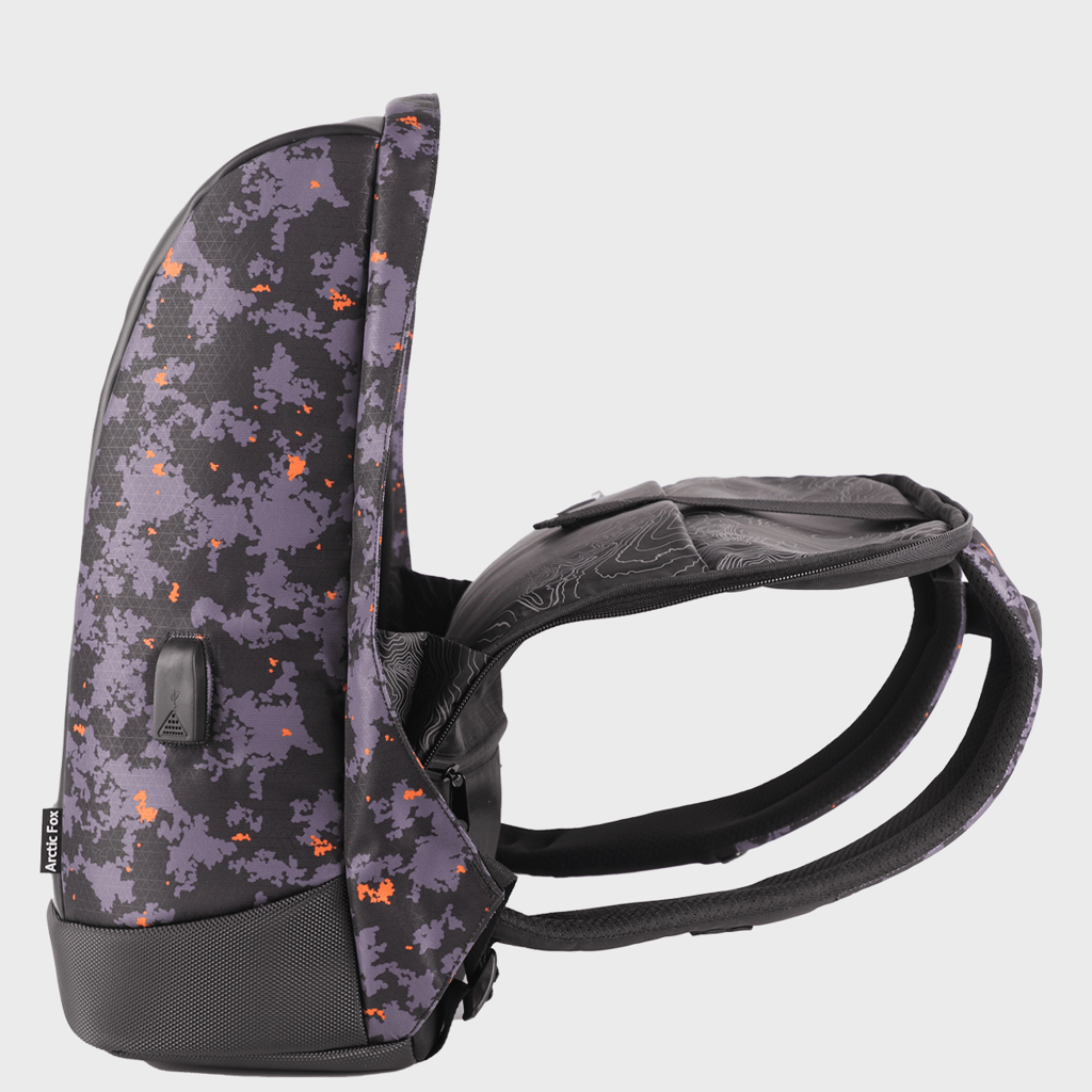 Stylish Men Arctic Fox Slope Trisiac Printed Anti-Theft Laptop bag and Backpack 2025 at ShopCirc
