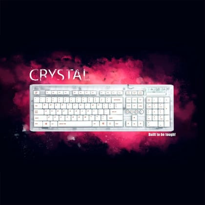 New Arctic Fox Crystal Wired Keyboard New Arctic Fox Crystal Wired Keyboard
