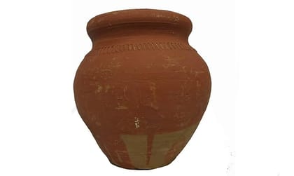 *  Handmade Clay Pot with Traditional Design