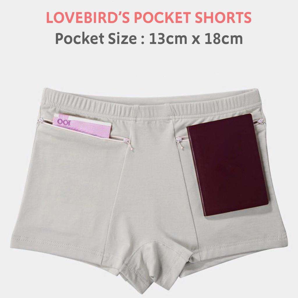 Stylish Women LOVEBIRD Pocket Panty Anti-Theft Shorts Style 2025 at ShopCircuit | ONDC