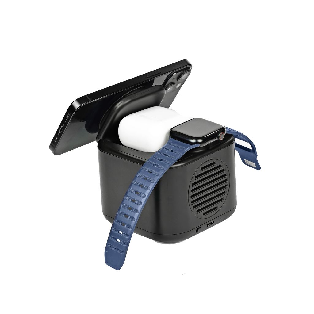 Glow Gadgets Ignite 3 in 1 Wireless Charger & Bluetooth Speaker