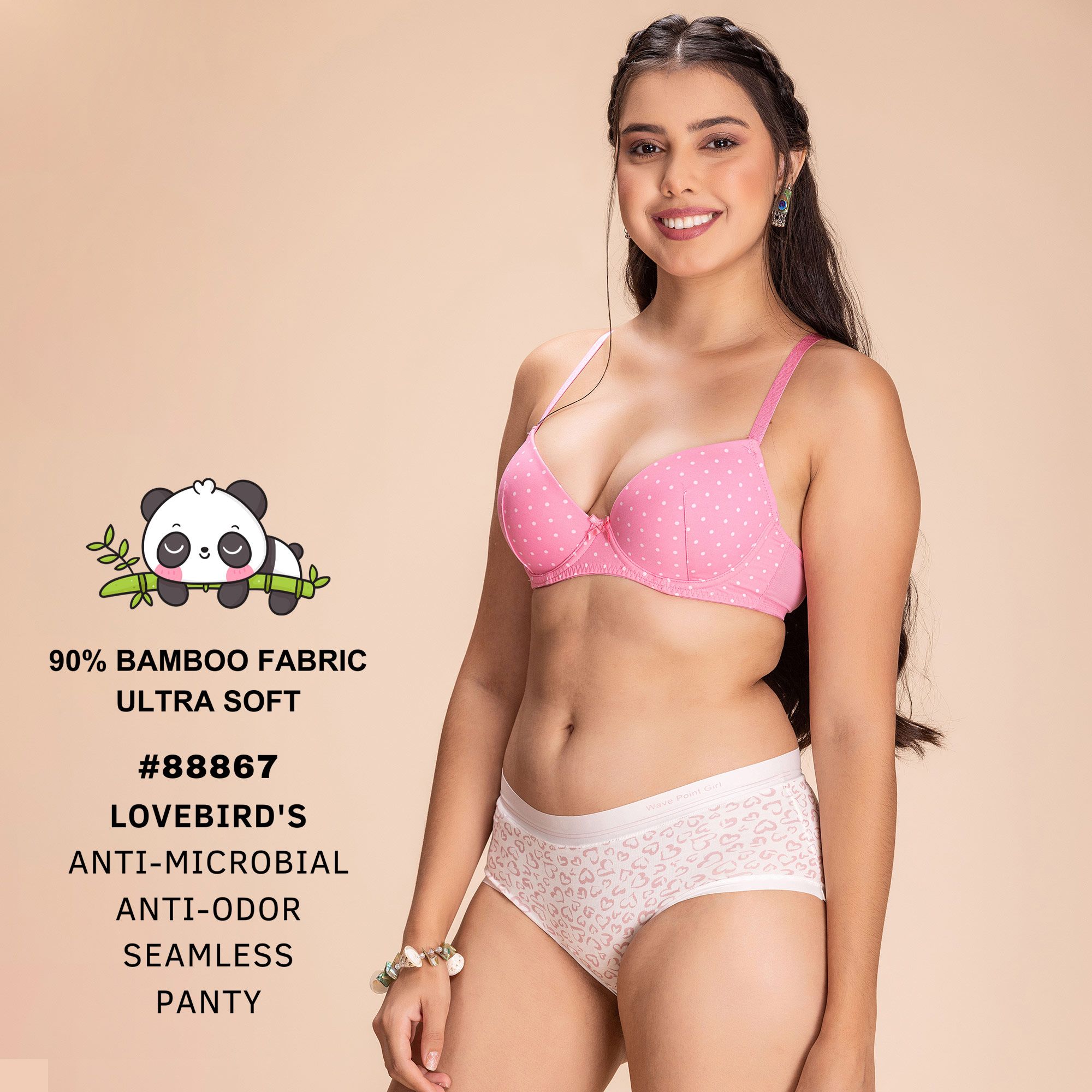 Full Cover Heart Printed Panty