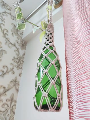 Handmade Macramé Bottle Holder