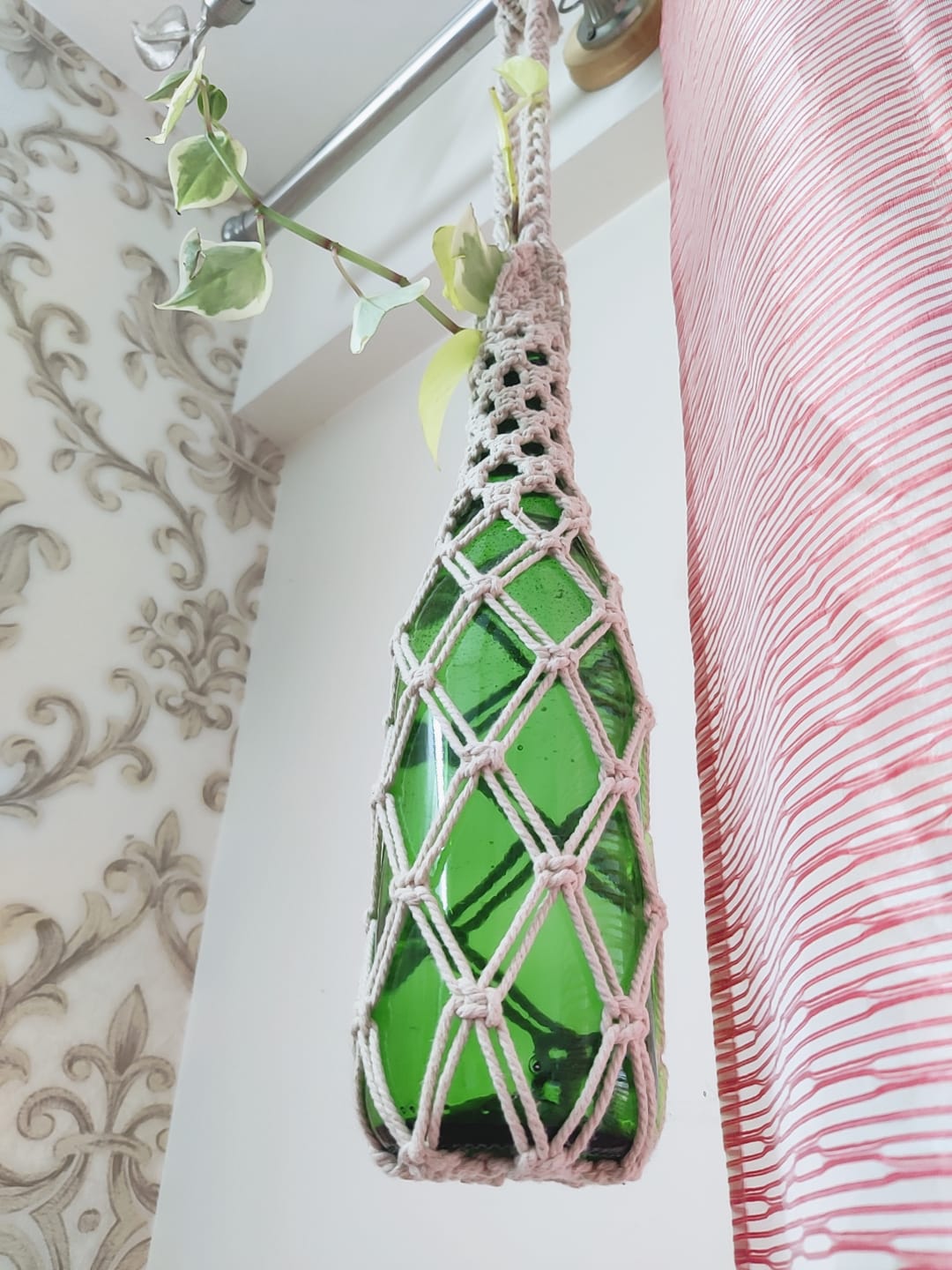 Handmade Macramé Bottle Holder