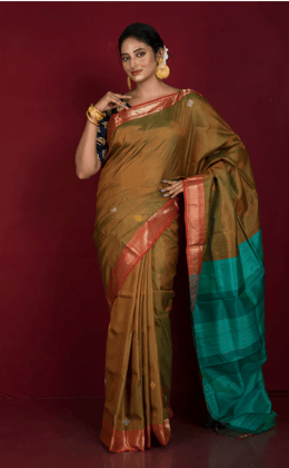 Exclusive Designer Katan Silk Saree With Blouse Piece At Lowest Price
