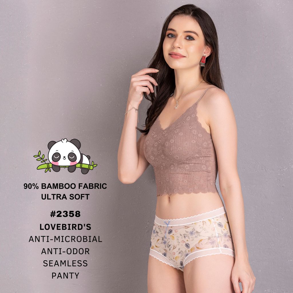 Tencil Fabric Flower Printed Panty