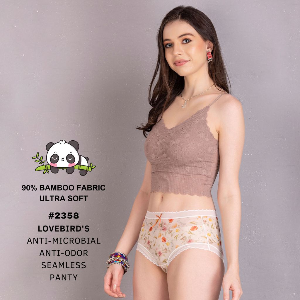 New Women Tencil Fabric Flower Printed Panty 2025 at ShopCircuit | ONDC
