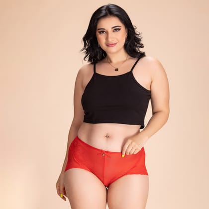 P3718 Bamboo Fabric Lacy Soft & Comfortable Panty