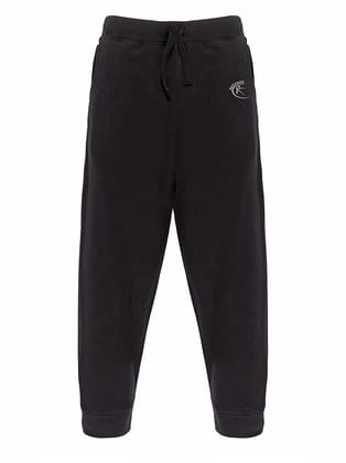 Cotton Blend Drawstring Waist Casual Sweatpants with Embroidered Logo