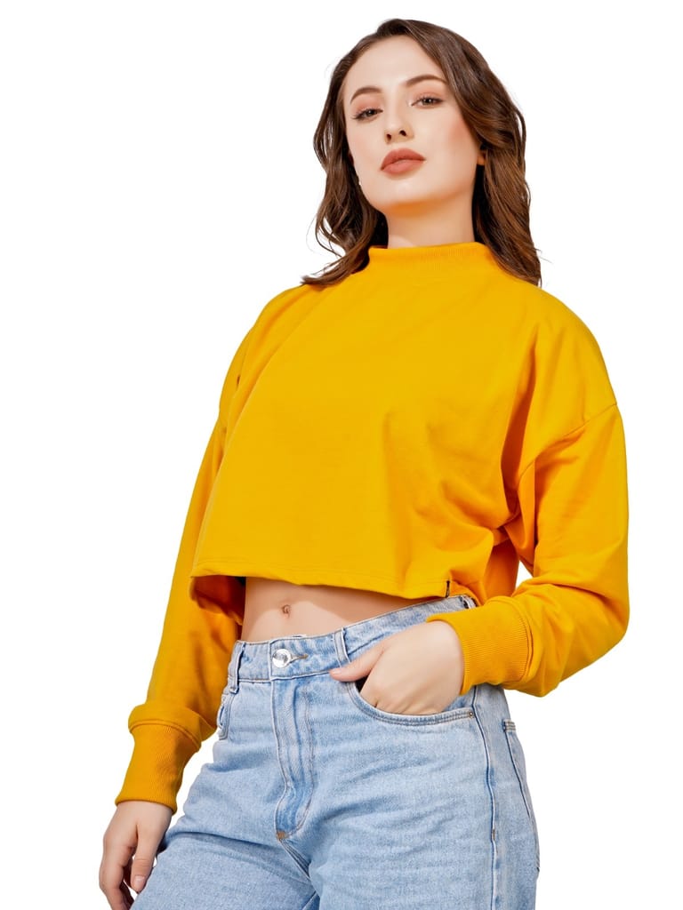 Top Women Women Full Sleeve Solid Sweatshirt (Mustard) 2025 at ShopCircuit | ONDC Top Women Women Full Sleeve Solid Sweatshirt (Mustard) 2025 at ShopCircuit | ONDC
