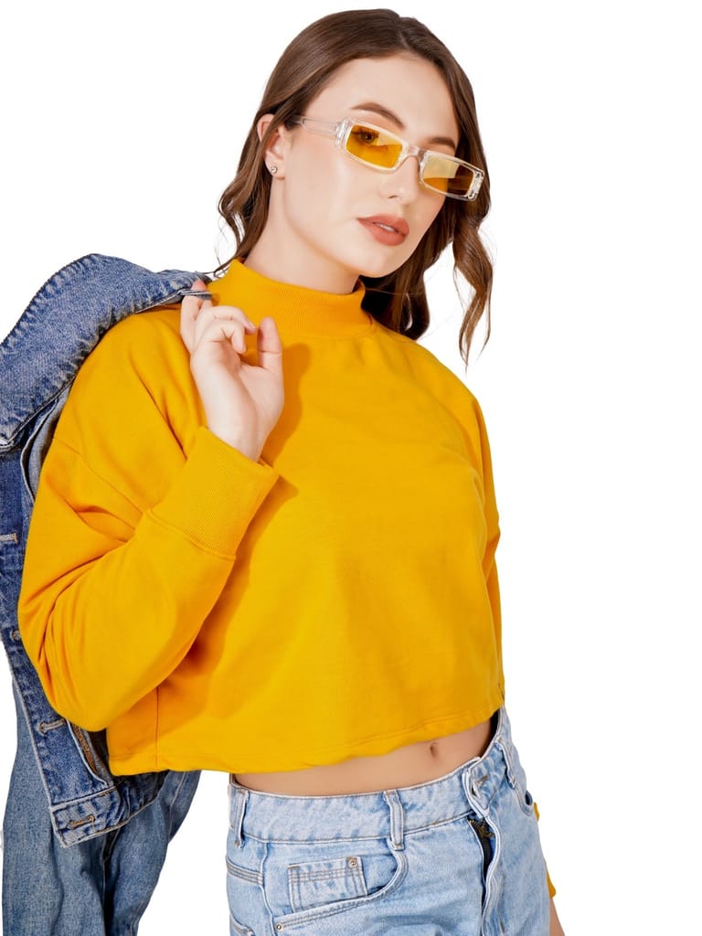 Top Women Women Full Sleeve Solid Sweatshirt (Mustard) 2025 at ShopCircuit | ONDC Top Women Women Full Sleeve Solid Sweatshirt (Mustard) 2025 at ShopCircuit | ONDC