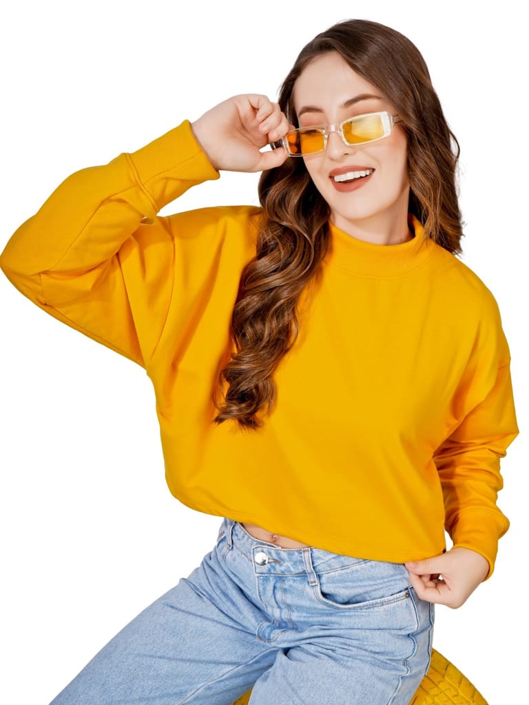 Top Women Women Full Sleeve Solid Sweatshirt (Mustard) 2025 at ShopCircuit | ONDC Top Women Women Full Sleeve Solid Sweatshirt (Mustard) 2025 at ShopCircuit | ONDC