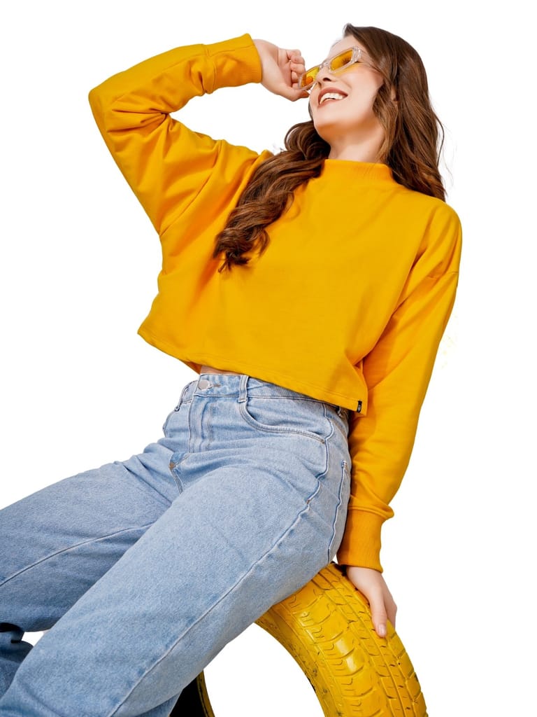 Top Women Women Full Sleeve Solid Sweatshirt (Mustard) 2025 at ShopCircuit | ONDC Top Women Women Full Sleeve Solid Sweatshirt (Mustard) 2025 at ShopCircuit | ONDC