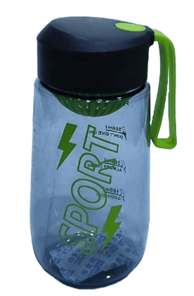 "Sport Water Bottle with Flip Top Lid and Handle