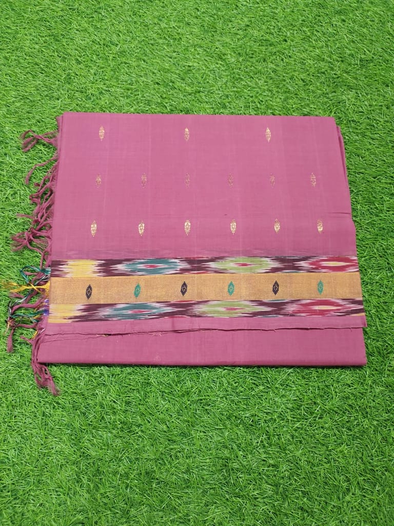 ADIVARAPUPETA TIE AND DYE BOARDER COTTON SAREE