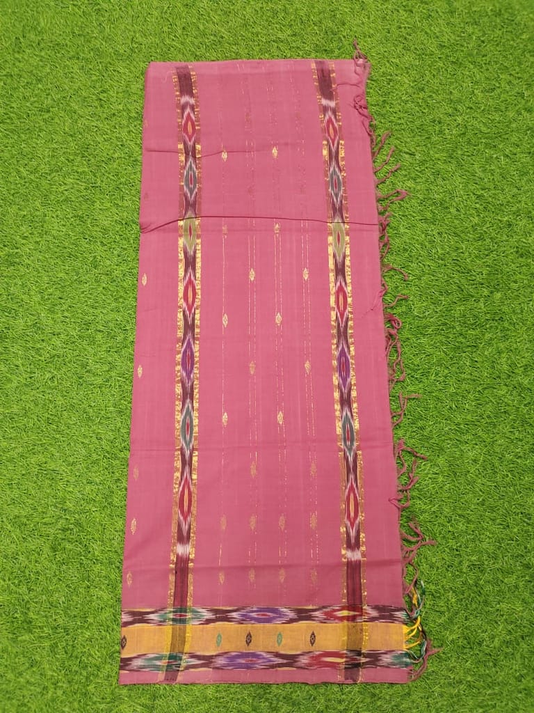 ADIVARAPUPETA TIE AND DYE BOARDER COTTON SAREE