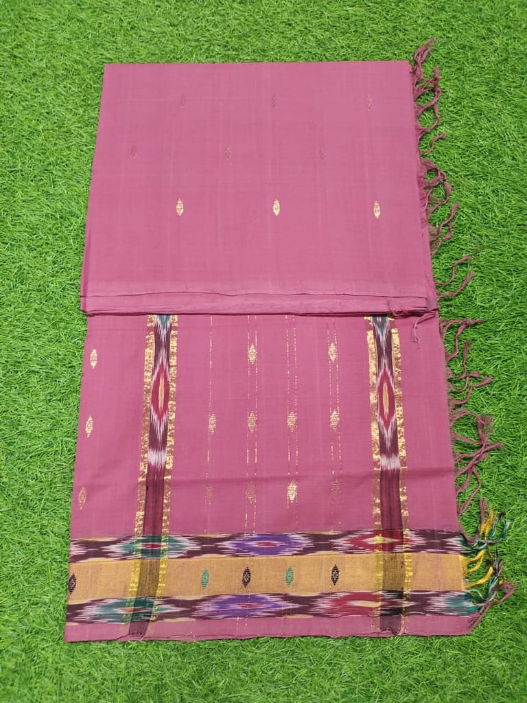 ADIVARAPUPETA TIE AND DYE BOARDER COTTON SAREE