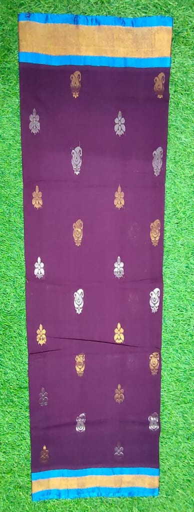 ADIVARAPUPETA JACQUARD BUTTA COTTON SAREE